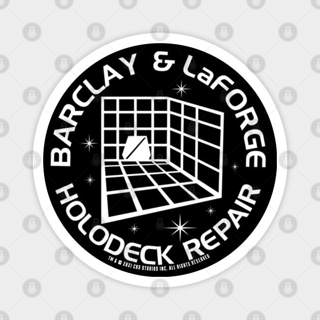 Barclay and LaForge Holodeck Repair Magnet by PopCultureShirts